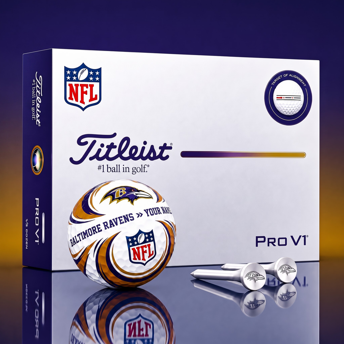 SIGNATURE NFL X BR DELUXE PERSONALIZED GOLF BALL  LIMITED EDITION V3