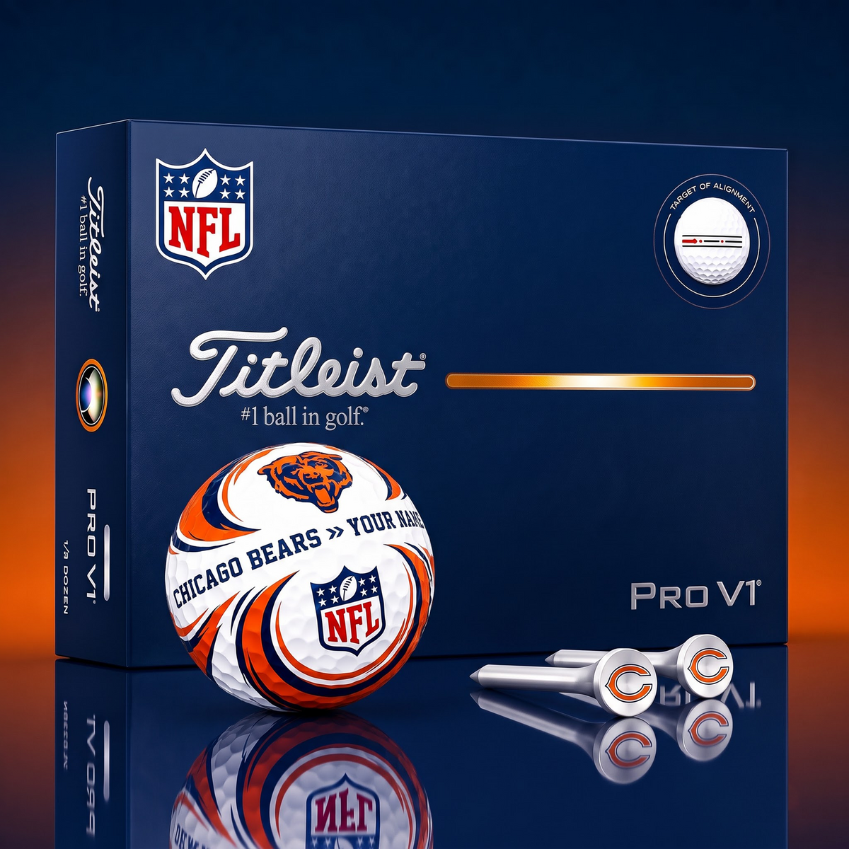 SIGNATURE NFL X CB DELUXE PERSONALIZED GOLF BALL  LIMITED EDITION V3