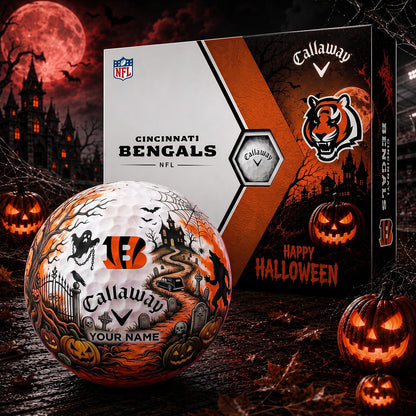 SIGNATURE NFL X CIN PERSONALIZED HALLOWEEN HAUNTED GOLF BALL – LIMITED EDITION