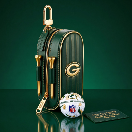 SIGNATURE NFL X GBP DELUXE LEATHER  GOLF POUCH FOR TOURNAMENT