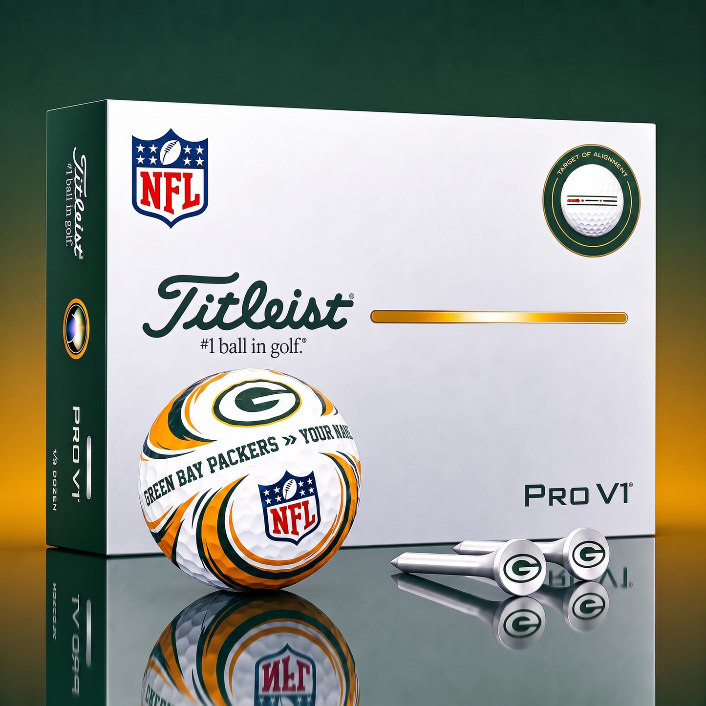 SIGNATURE NFL X GBP DELUXE PERSONALIZED GOLF BALL SET LIMITED EDITION V3