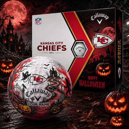 SIGNATURE NFL X KC PERSONALIZED HALLOWEEN HAUNTED GOLF BALL – LIMITED EDITION