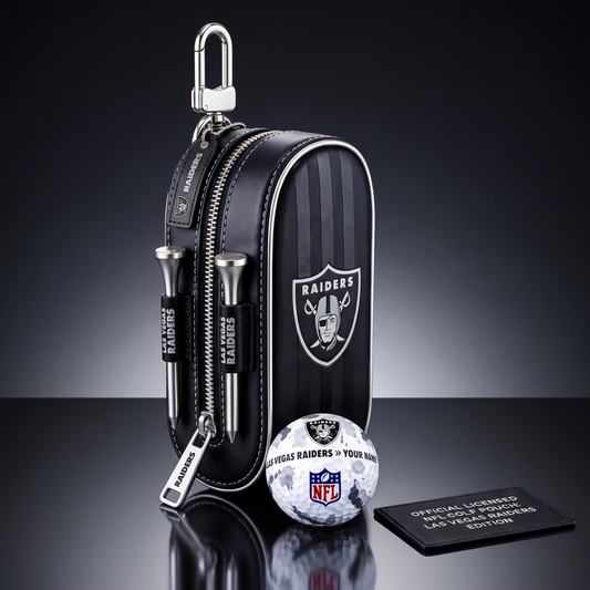 SIGNATURE NFL X LVR DELUXE LEATHER  GOLF POUCH FOR TOURNAMENT