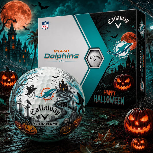 SIGNATURE NFL X MIA PERSONALIZED HALLOWEEN HAUNTED GOLF BALL – LIMITED EDITION