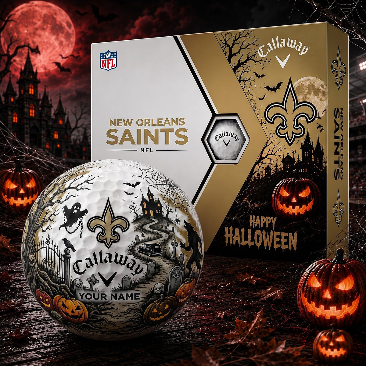 SIGNATURE NFL X NO PERSONALIZED HALLOWEEN HAUNTED GOLF BALL – LIMITED EDITION