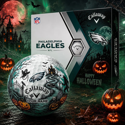 SIGNATURE NFL X PHI PERSONALIZED HALLOWEEN HAUNTED GOLF BALL – LIMITED EDITION