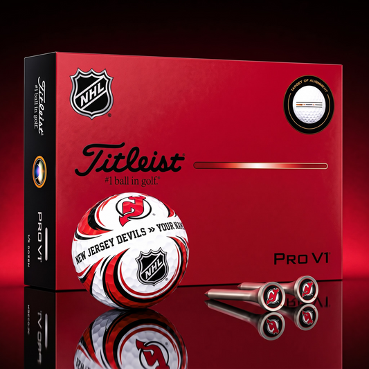 SIGNATURE NHL X NJD DELUXE PERSONALIZED GOLF BALL SET LIMITED EDITION V3