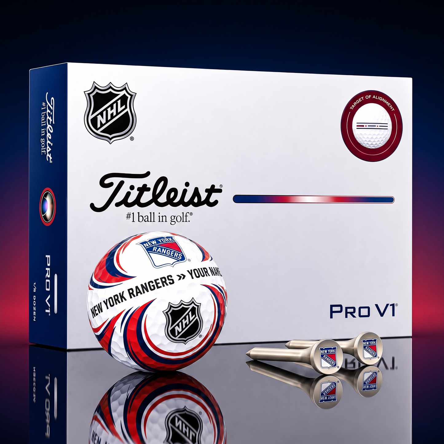 SIGNATURE NHL X NYR DELUXE PERSONALIZED GOLF BALL SET LIMITED EDITION V3