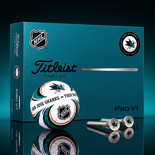 SIGNATURE NHL X SJS DELUXE PERSONALIZED GOLF BALL SET LIMITED EDITION V3