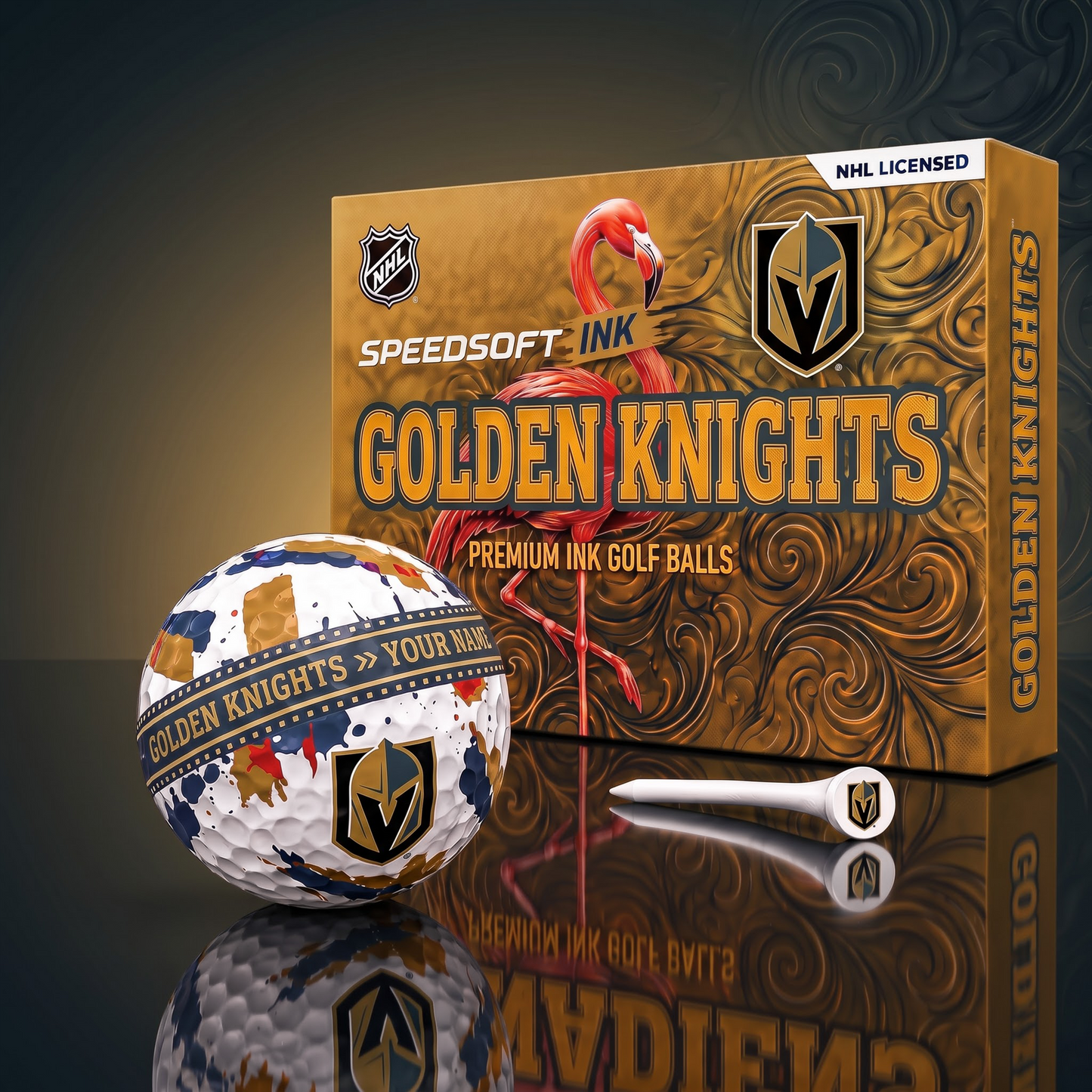 SIGNATURE NHL X VGK DELUXE PERSONALIZED GOLF BALL SET LIMITED EDITION