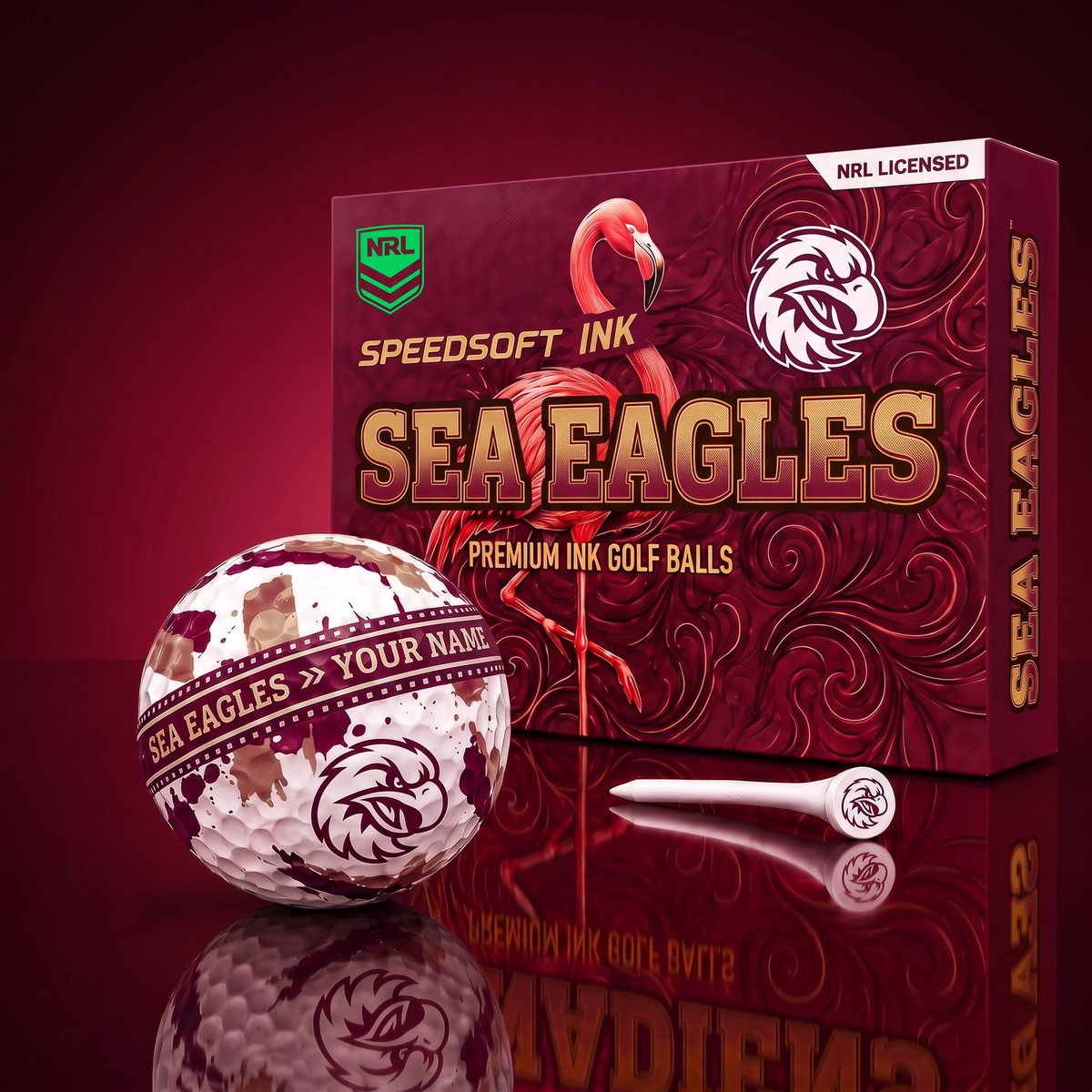 SIGNATURE NRL X MWSE CDELUXE PERSONALIZED GOLF BALL SET LIMITED EDITION