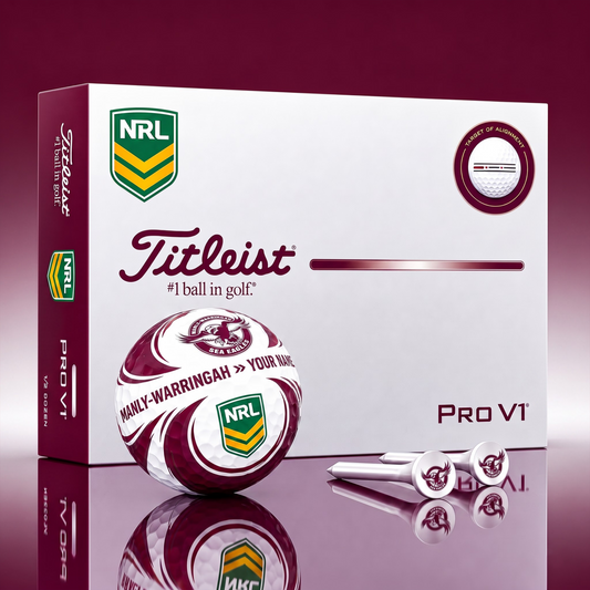 SIGNATURE NRL X MWSE DELUXE PERSONALIZED GOLF BALL SET LIMITED EDITION V3