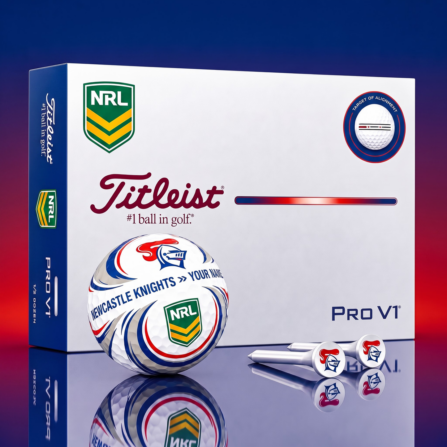 SIGNATURE NRL X NK DELUXE PERSONALIZED GOLF BALL SET LIMITED EDITION V3