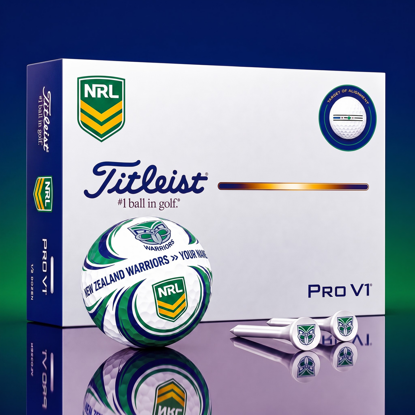 SIGNATURE NRL X WAR DELUXE PERSONALIZED GOLF BALL SET LIMITED EDITION V3