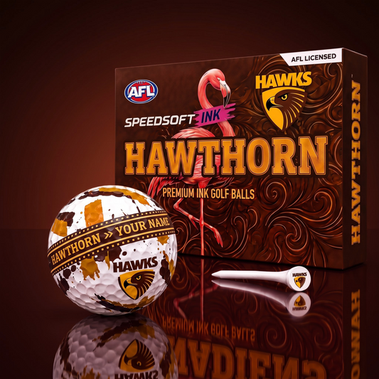 SIGNATURE AFL X HAW DELUXE PERSONALIZED GOLF BALL SET LIMITED EDITION NDT VHM 030826