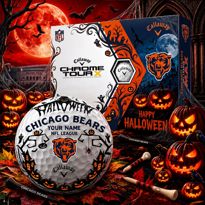 SIGNATURE NFL X CHI PERSONALIZED HALLOWEEN HAUNTED GOLF BALL – LIMITED EDITION