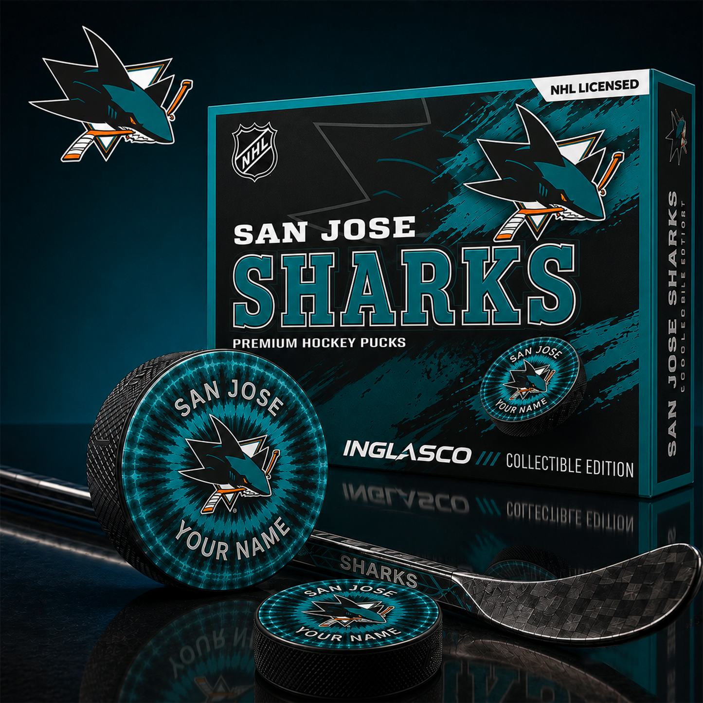 SJS_NHL Premium Hockey Pucks