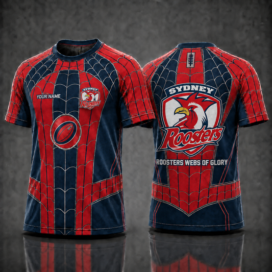SR NRL x Spider Personalized T-Shirt – Premium Limited Edition Gift for Football Fans