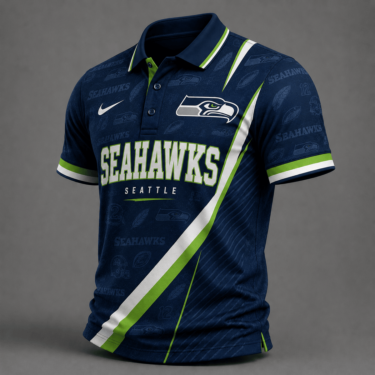SS Premium NFL Diagonal Stripe Polo Shirt