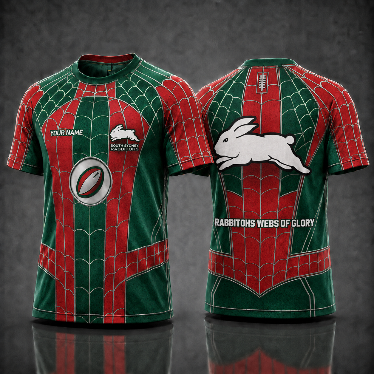 SSR NRL x Spider Personalized T-Shirt – Premium Limited Edition Gift for Football Fans