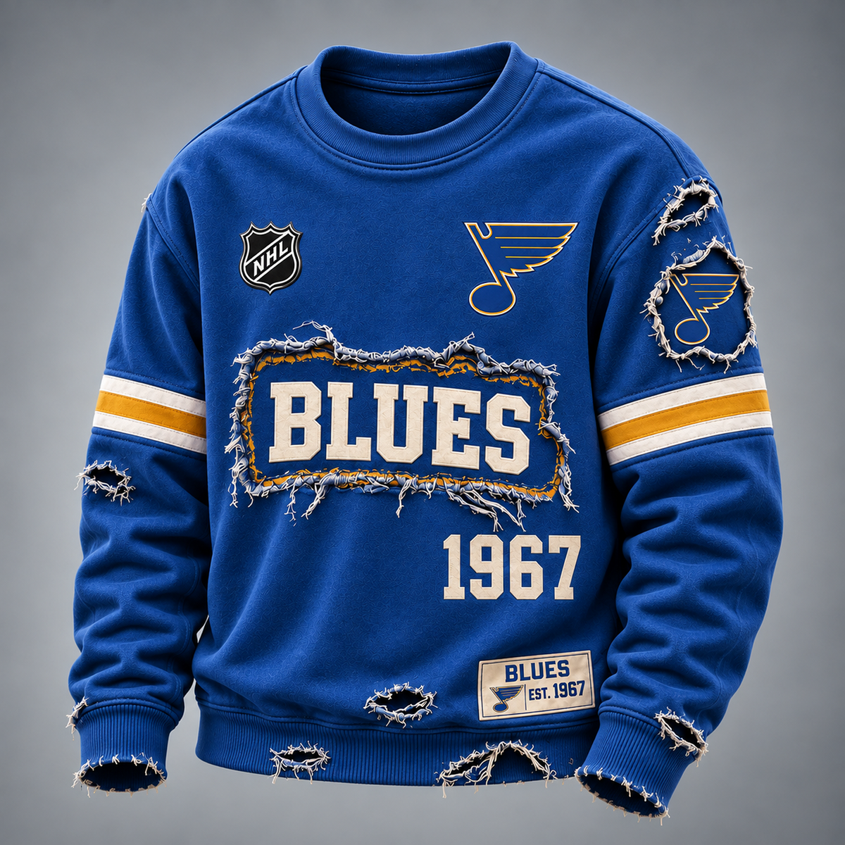 STL x NHL Distressed Premium Sweatshirt