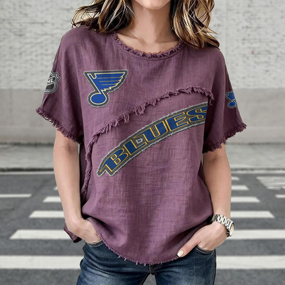 STL x NHL Women’???s Vintage O-Neck 2905 DatND DVT