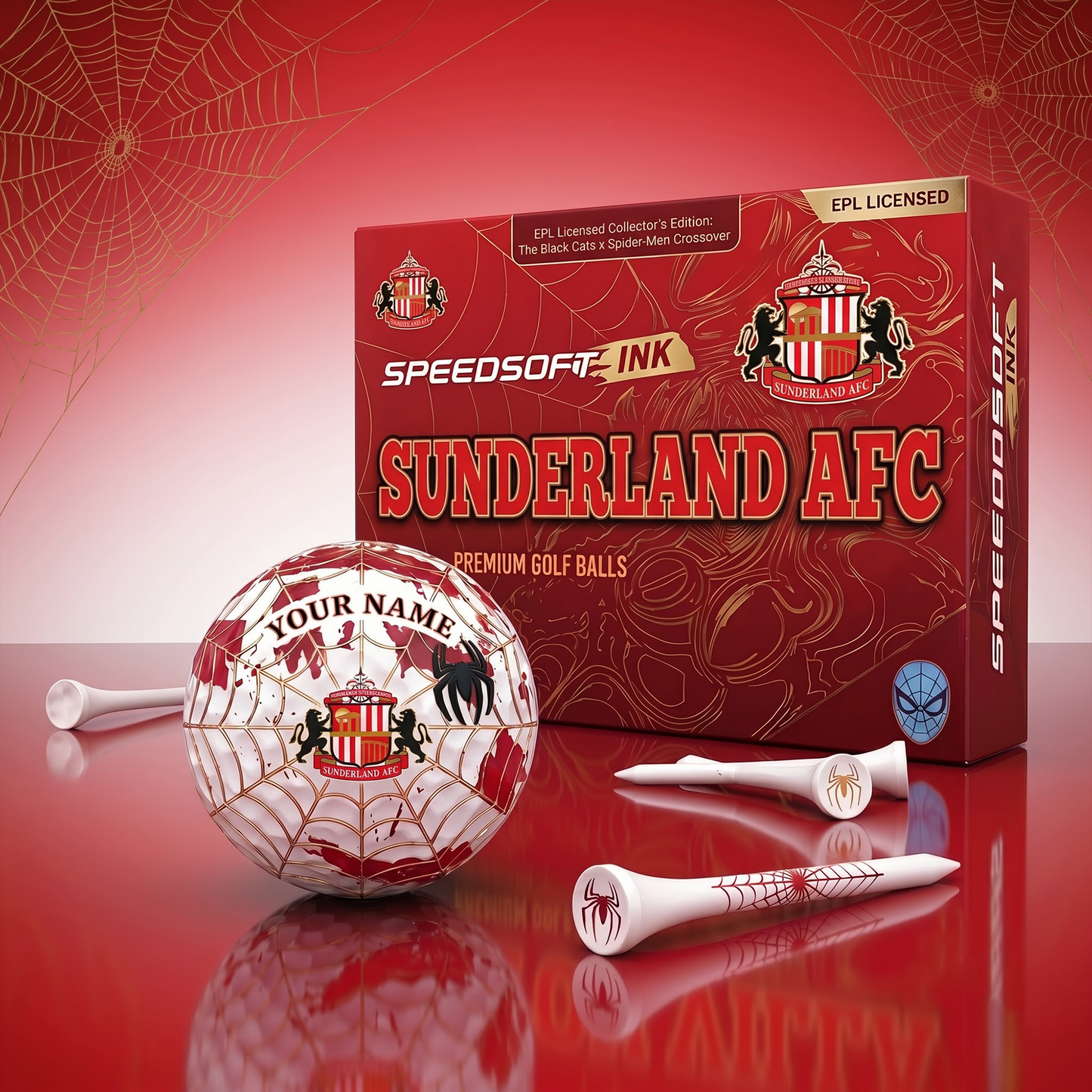 SUN X PREMIUM EPL SPIDER EDITION SPEEDSOFT GOLF BALL SET