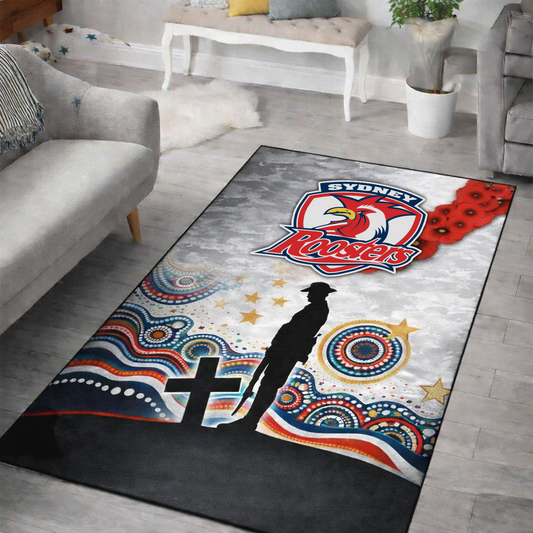SYD x NRL Anzac Day Living Room And Bedroom Rug Limited Edition DatND DVT