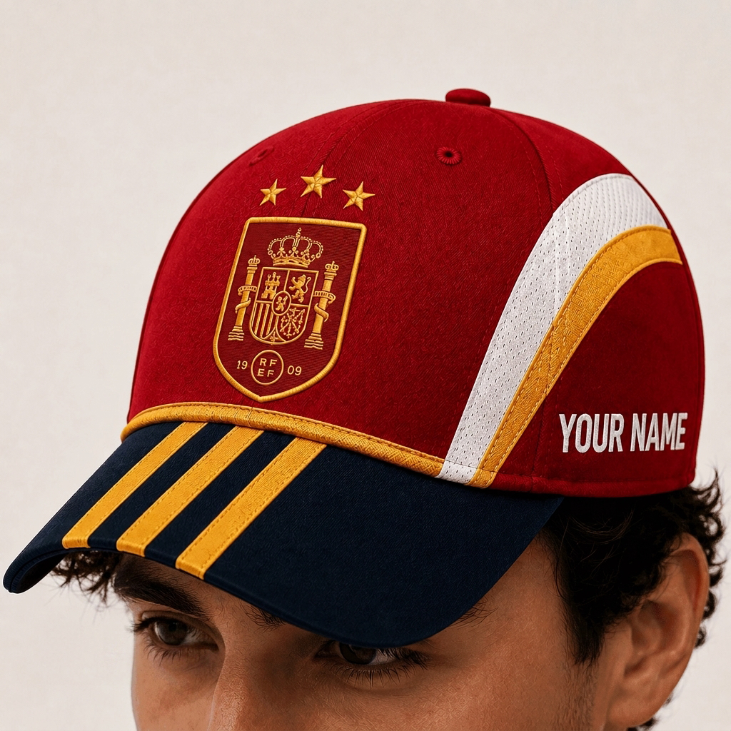 Spain National Football Team 2026 World Cup Champions V6 Classic Cap