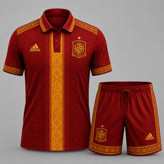 Spain Premium WC26 Culture Polo & Shorts Set 0406 DatND DVT