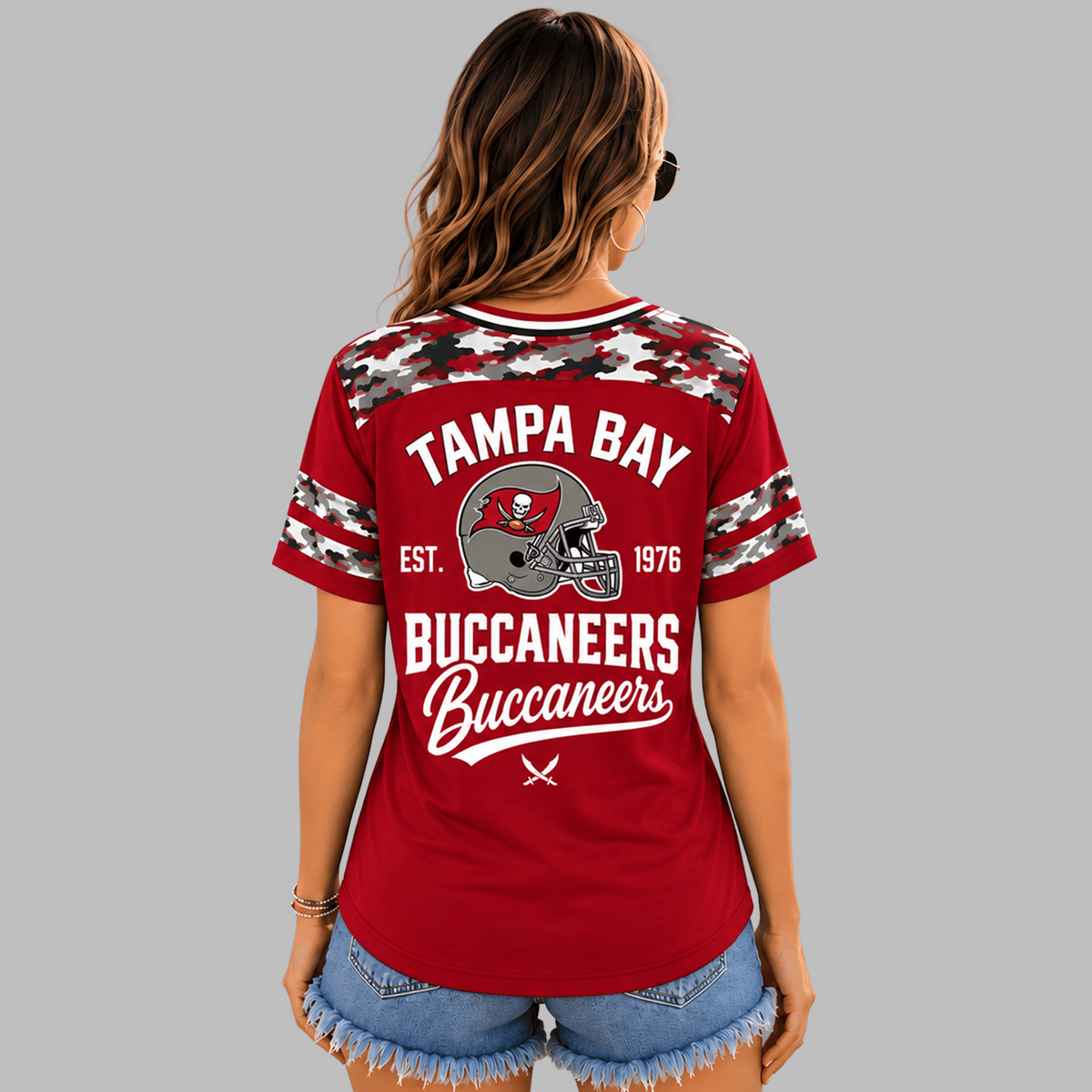 TB Premium NFL All-American Camo V-neck