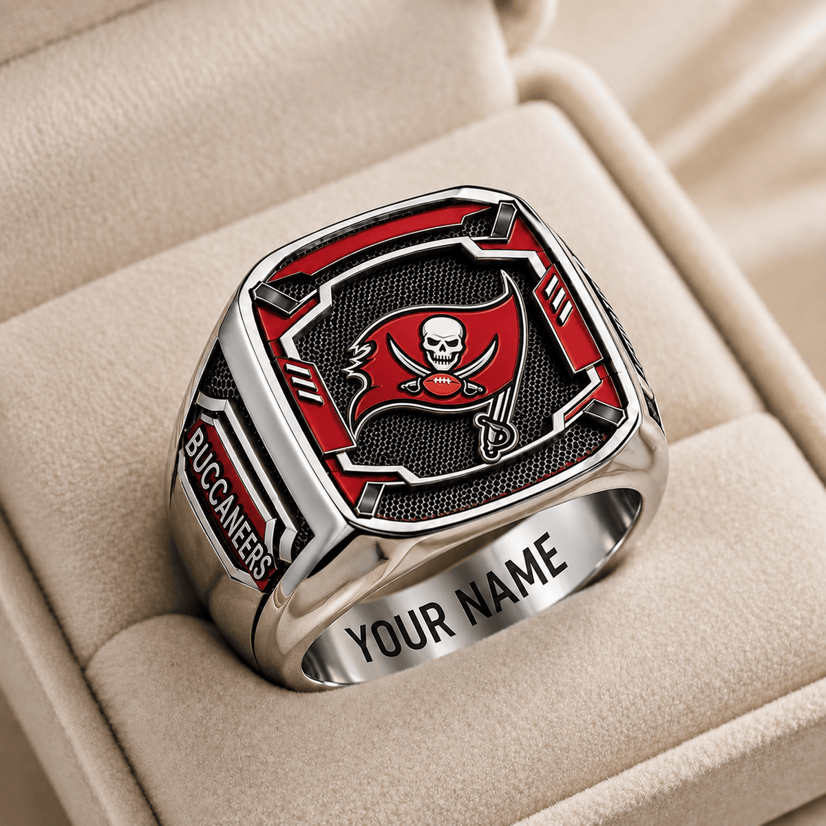 TB x NFL Special Ring Custom Any Name Gift For Fan Love