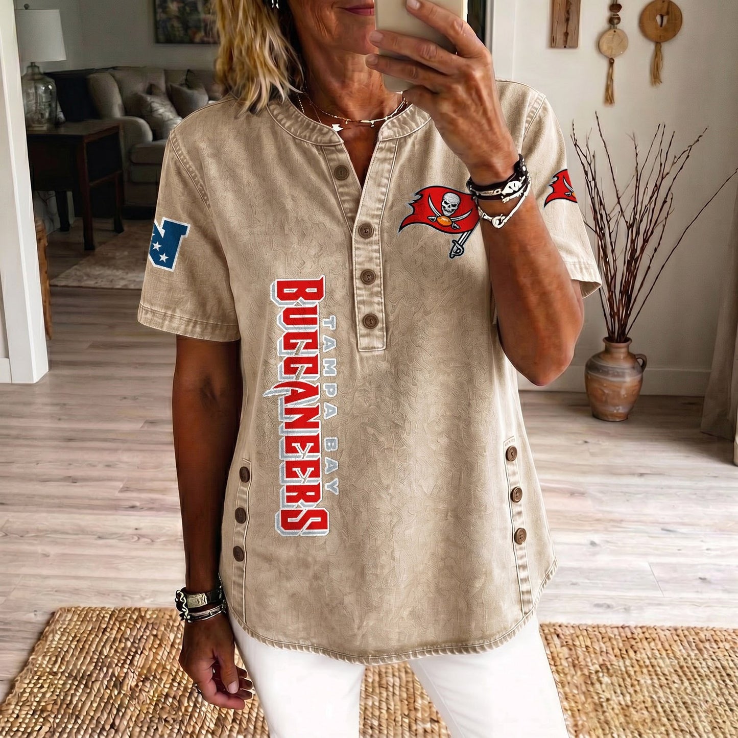 TB x NFL Women’???s Denim Casual Tops DATND LBN 190526