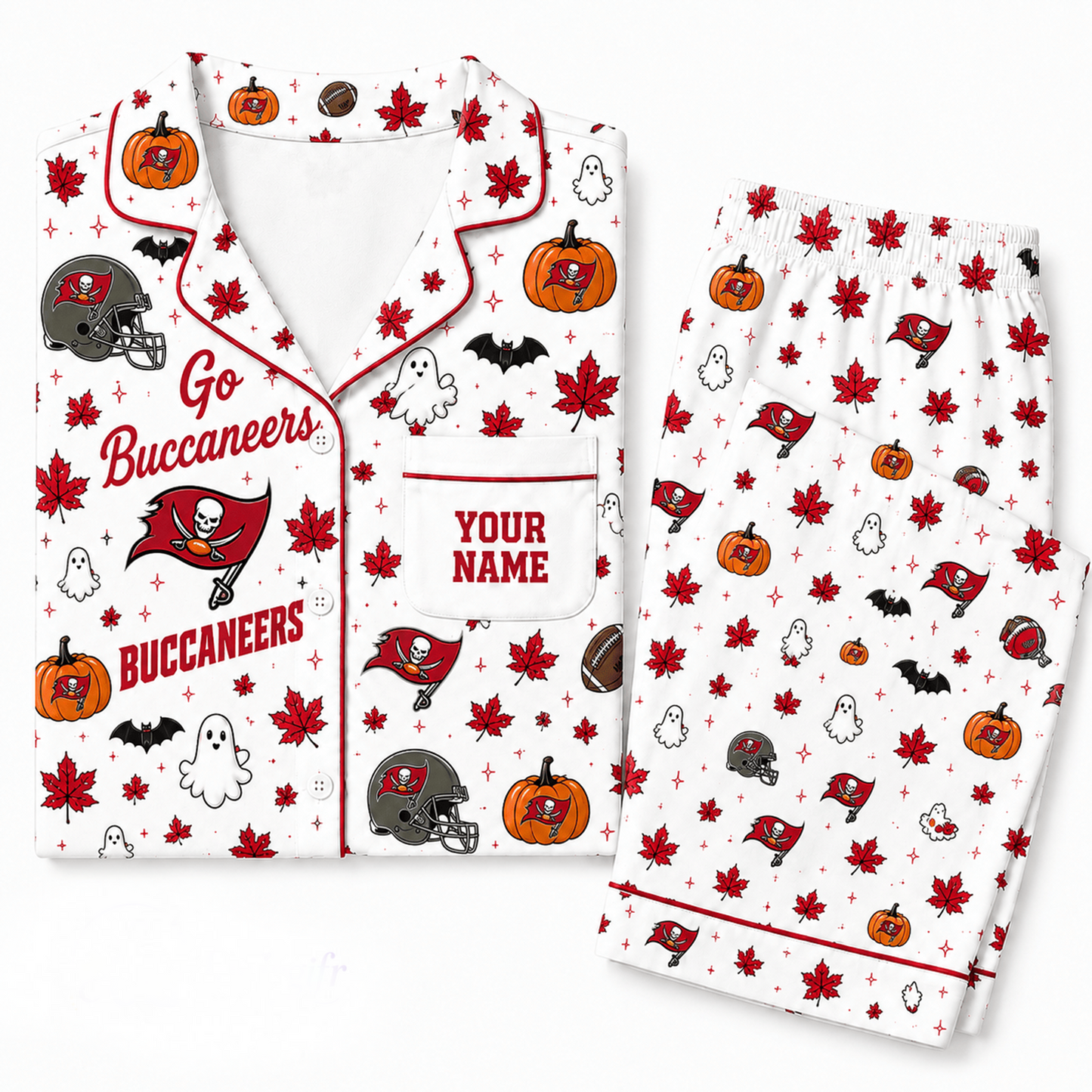 TBB x NFL Halloween Personalized Set Long Pajamas