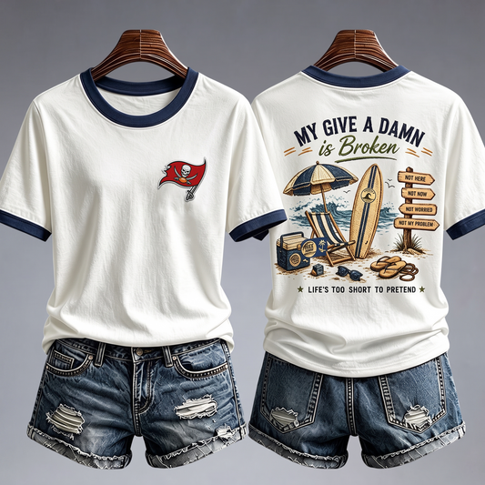 TBB x NFL My Give A Damn Is Broken Shirt