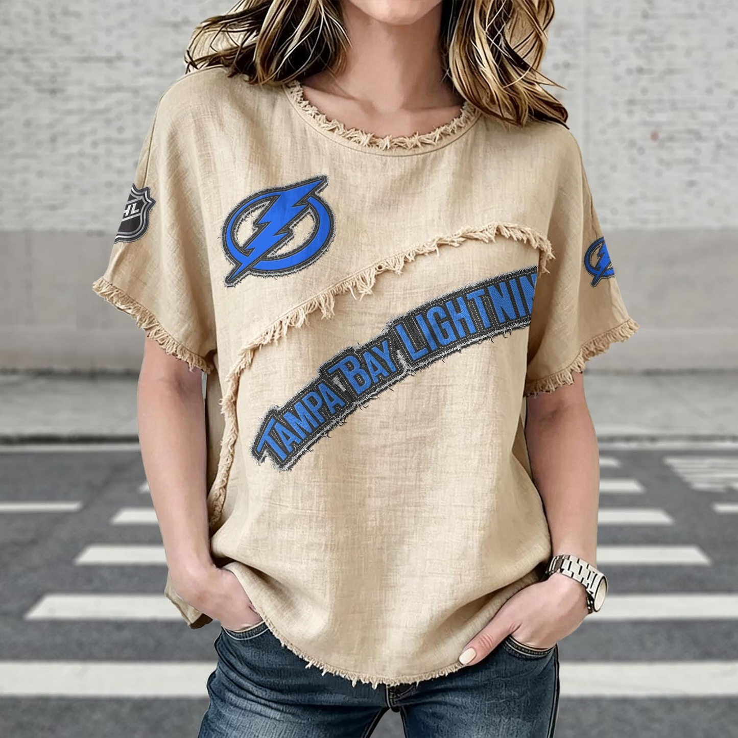 TBL x NHL Women’???s Vintage O-Neck 2905 DatND DVT