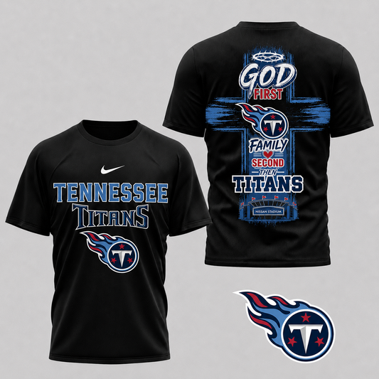 TEN x NFL Faith Family Team Pride 3D T-Shirt