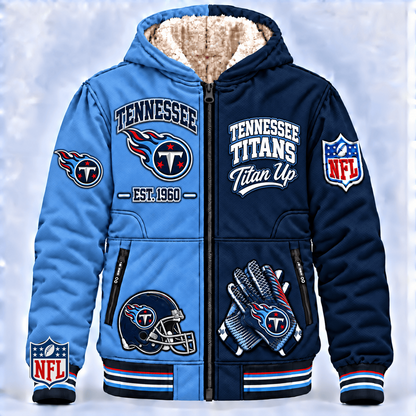 TEN x NFL Hooded Varsity Bomber Jacket