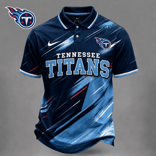 TEN x NFL Premium Bold Stripe Polo Shirt