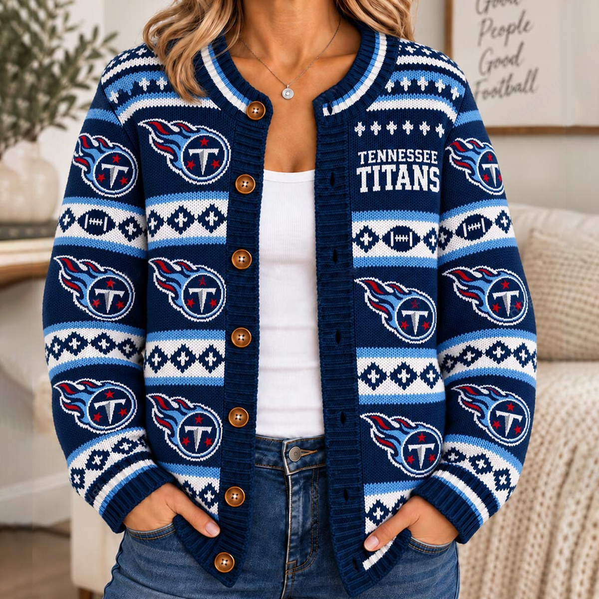 TEN x NFL Women's Cardigan Sweater