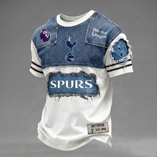 TOT x EPL Patchwork Denim T-Shirt DATND TANTD 090626