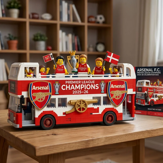 The Gunners 2025-26 Premier League Champions Celebration Bus Brick Set 2205 DatND DVT