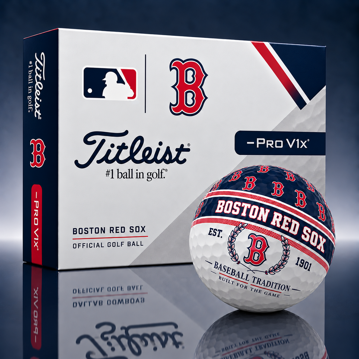 Titleist X Premium MLB BOS PERSONALIZED GOLF BALL LIMITED EDITION 2909