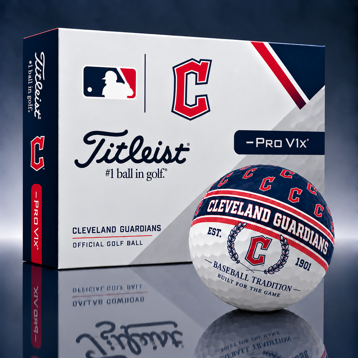 Titleist X Premium MLB CLE PERSONALIZED GOLF BALL LIMITED EDITION 2909