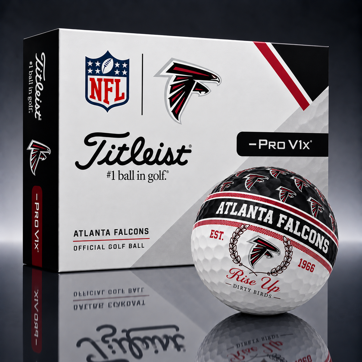 Titleist X Premium NFL ATL PERSONALIZED GOLF BALL LIMITED EDITION  V5