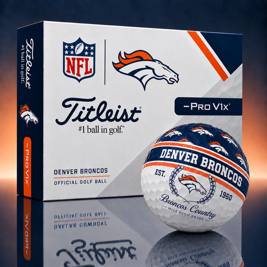 Titleist X Premium NFL DEN PERSONALIZED GOLF BALL LIMITED EDITION  V5