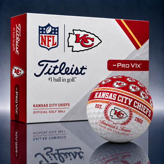Titleist X Premium NFL KC PERSONALIZED GOLF BALL LIMITED EDITION  V5