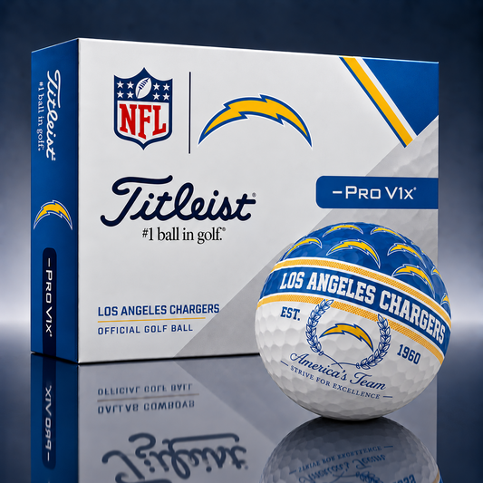 Titleist X Premium NFL LAC PERSONALIZED GOLF BALL LIMITED EDITION  V5
