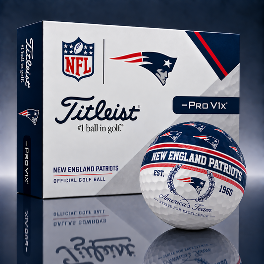 Titleist X Premium NFL NE PERSONALIZED GOLF BALL LIMITED EDITION  V5