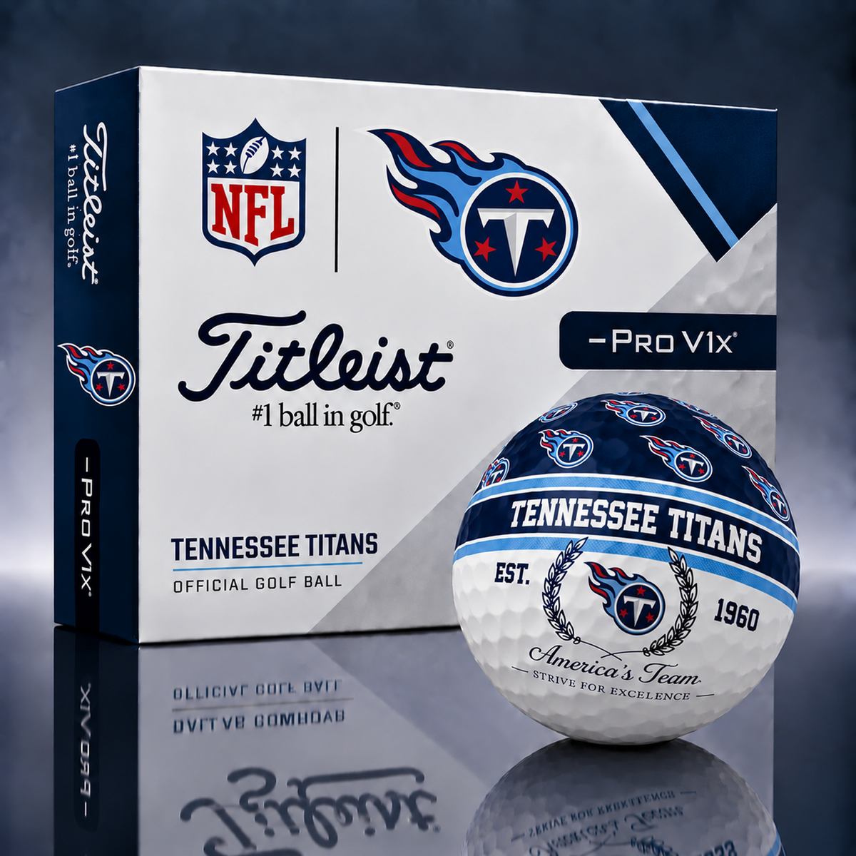 Titleist X Premium NFL TEN PERSONALIZED GOLF BALL LIMITED EDITION  V5